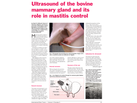 Mastitis control with ultrasound